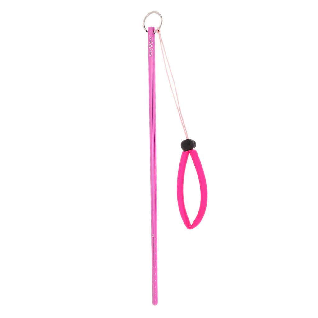 34cm/ 13.4 &quot;esca da pesca in lega di alluminio ultraleggera Scuba Diving subacquea aragosta Stick puntatore asta con cinturino da polso girevole: Pink