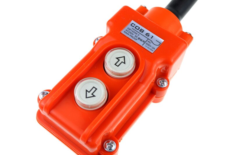 COB-61 Rainproof Hoist Push Button Switch for Hoist Crane Control 250V 5A