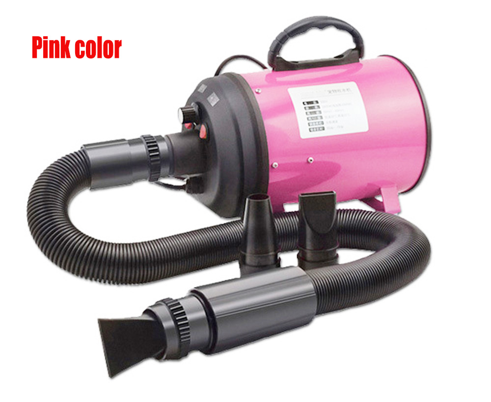 Dog Dryer Strong Power Stepless Speed Pet Dryer Low Noice Hair Dryer For Dogs: Pink color
