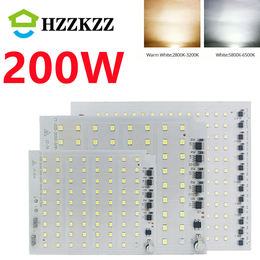 220V alto Lumen 200W SMD2835 LED Chip matriz LED COB 10W 20W 30W 50W para accesorios de iluminación foco reflector bombilla LED DIY