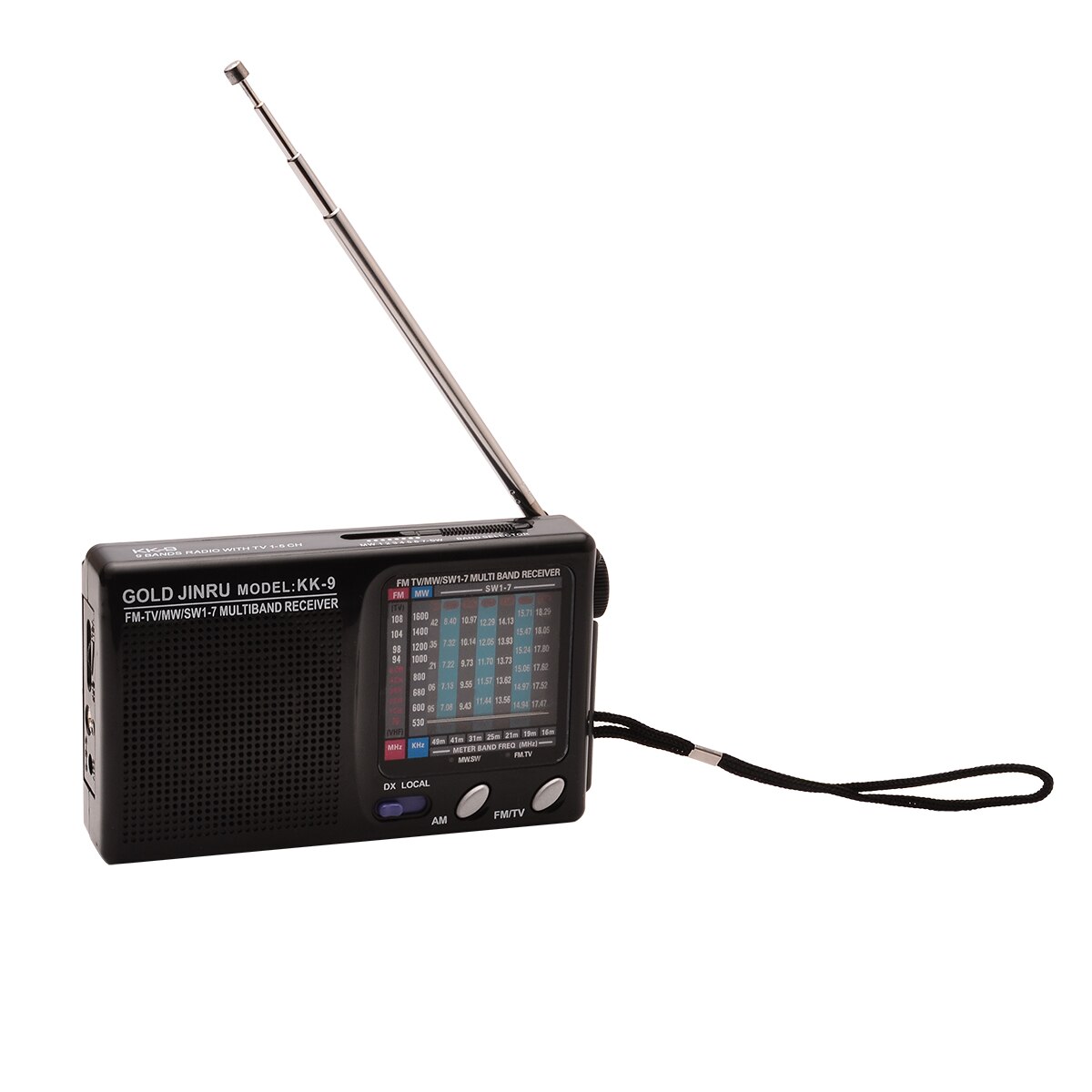 Mayitr 1pc Full World Band DSP FM Stereo/MW/SW Radio Receiver Portable for Elder Adult