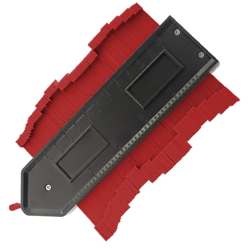 Self -locking Shape Template Curvature Scale Ruler Contour Gauge Laminate Carpet Wood Tile Profile with magnetic