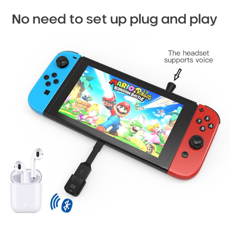 Bluetooth Compatible Transmitter Receiver For PS5 PS4 Adapter Transmitter For Switch PC Bluetooth USB Dongle Audio Adapter