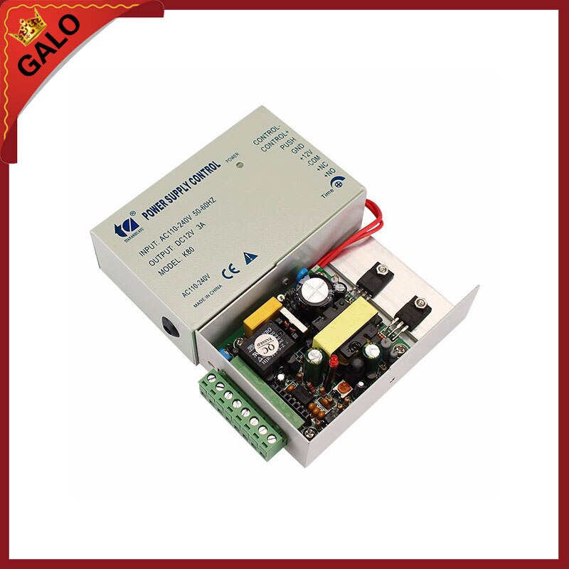 110 to 240V 50~60 hz input 12V3A output access control transformer power supply Switch Power Supply for Access Control System