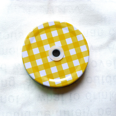 Multi Kleur 7 cm Converteren Standaard Metalen Mason Jar Deksels met Stro Gat Cock Pot Deksel Partij Drinken Levert 10 stks/partij DEC061