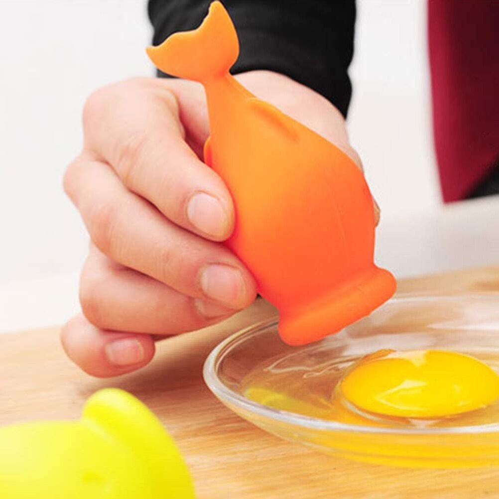 Fish-shaped Egg Separator Silicone Egg White Separator Kitchen Tool