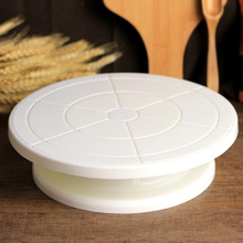 Support rotatif pour décoration de gâteaux, plateau tournant en plastique, et non toxique, facile à utiliser, antiadhésif