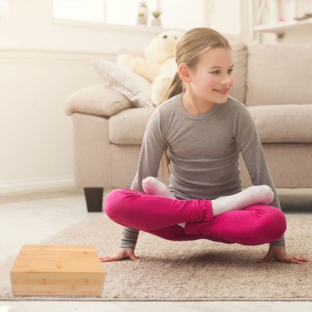 1pc high density skum bambus fitness blok fitness mursten træning mursten til fitness træning yoga træning gym træning