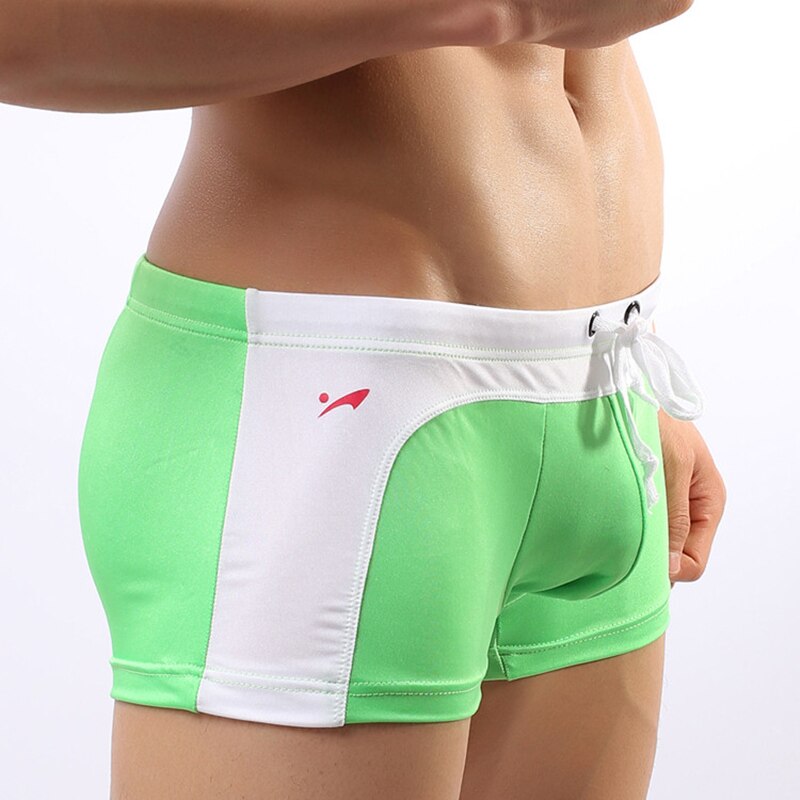 Fonoun Male Swiming Trunks Comfortable FT02: Green / S