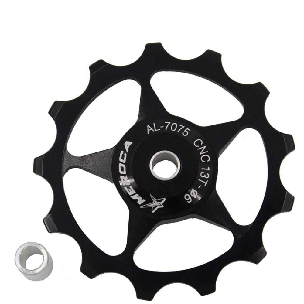 11T/13T Aluminium Mtb Mountainbike Fiets Achterderailleur Pulley Jockey Wiel Racefiets Gids Roller voor 7/8/9/10 Speed: 13T black