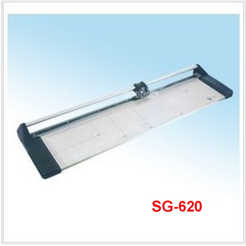 Discount Portable 24 inches 620MM Manual Rotary Paper PVC Cutter Trimmer SG-620 Roller Paper Trimmer 8 sheets