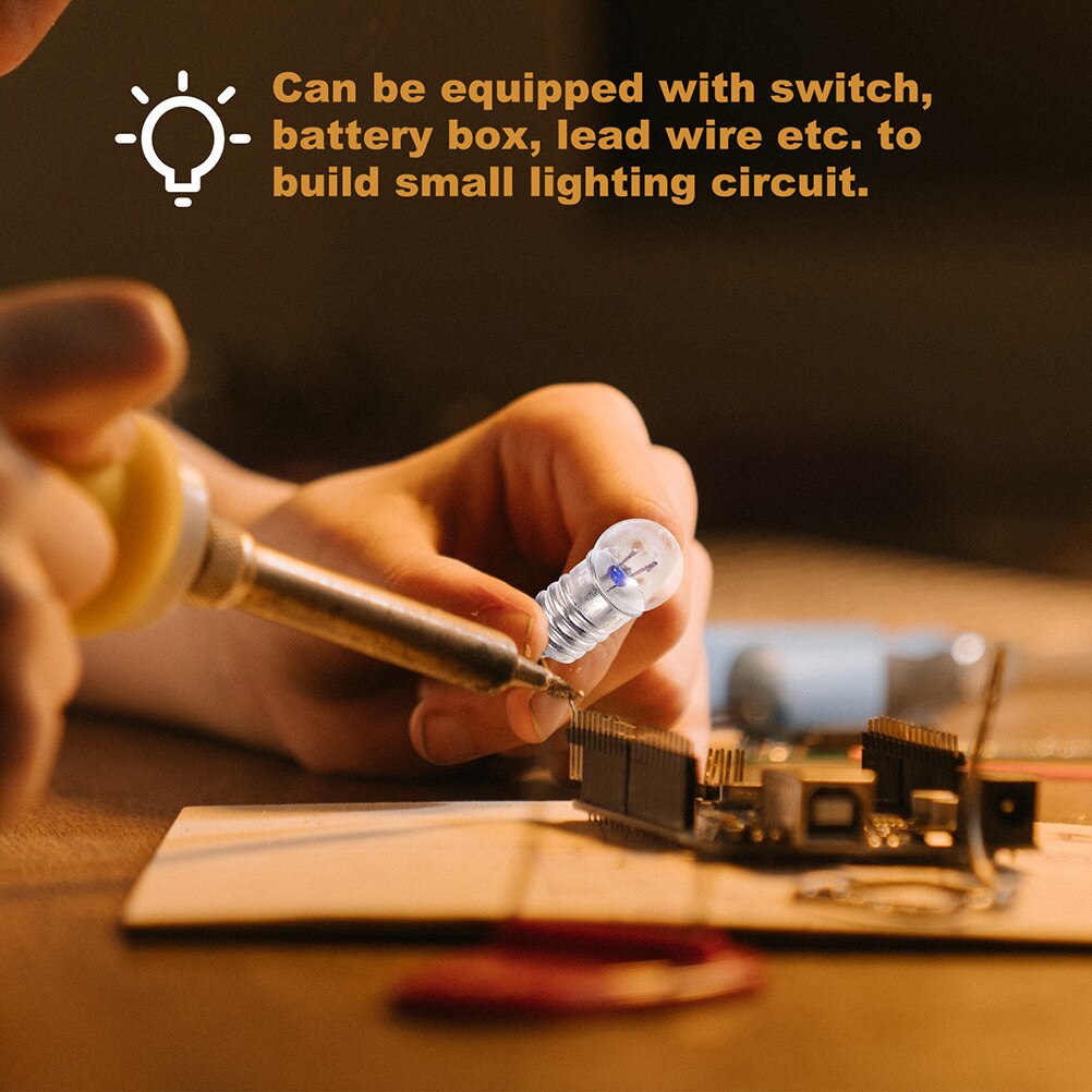 50pcs Light Bulbs Physics Laboratory Equipments Electrical Teaching Bulb 3.8V