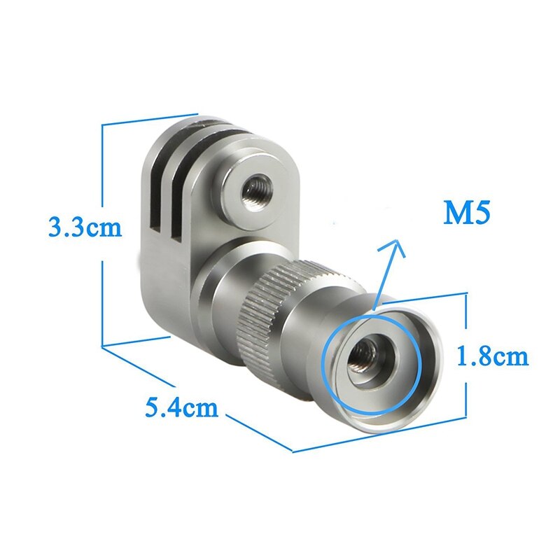Cykel cykel hjul beslag holder stik mount til gopro hero 7/6/5/4 xiaomi sports kamera cykel nav sølv aluminium