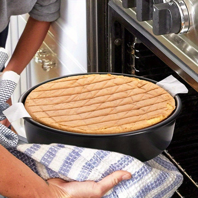 50 stks Binaural te kiezen Cake Release Papier Bakpapier, 20 cm/8in Anti-aanbak Cake Pan Bakvoeringen