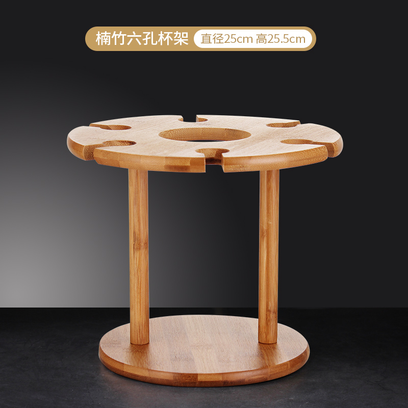 Bamboe Wijnrek Houder Hangende Beker Cup Organizer Water Cup Opslag Plank voor Bar Wijnfles Opslag Oplossing: Default Title