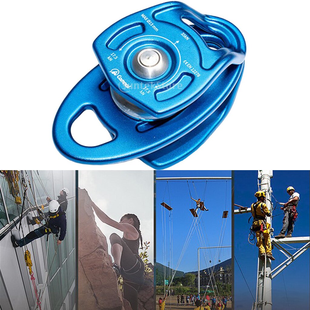 35KN Double Pulley for Hauling System Climbing Dragging Arborist