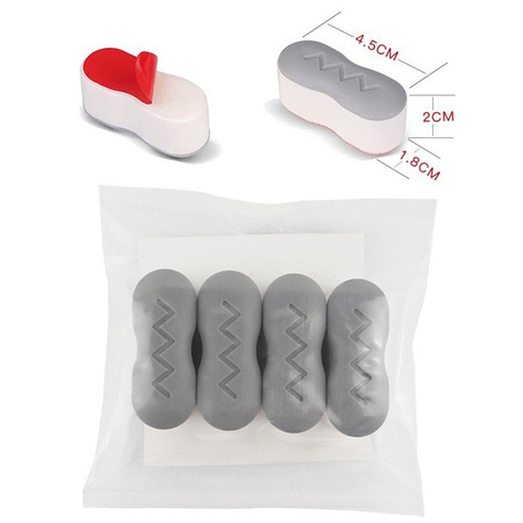 Almohadilla de protección para asiento de inodoro, accesorios de baño, parachoques de repuesto a prueba de golpes, adhesivo fuerte, 4 piezas