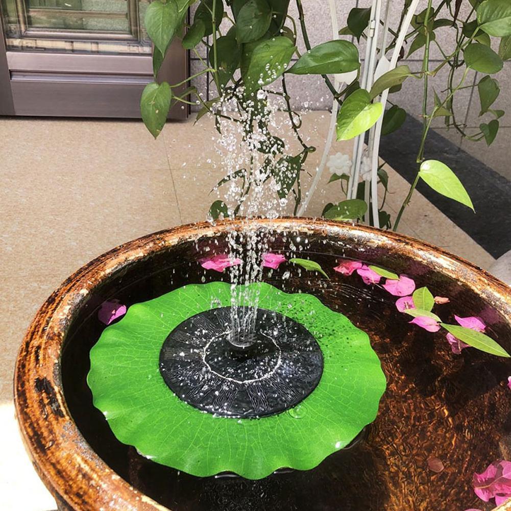 Solar Floating Fountain Mini Yard Garden Water Fountain Landscape Decoration Outdoor Pond Pool Water Q0E5