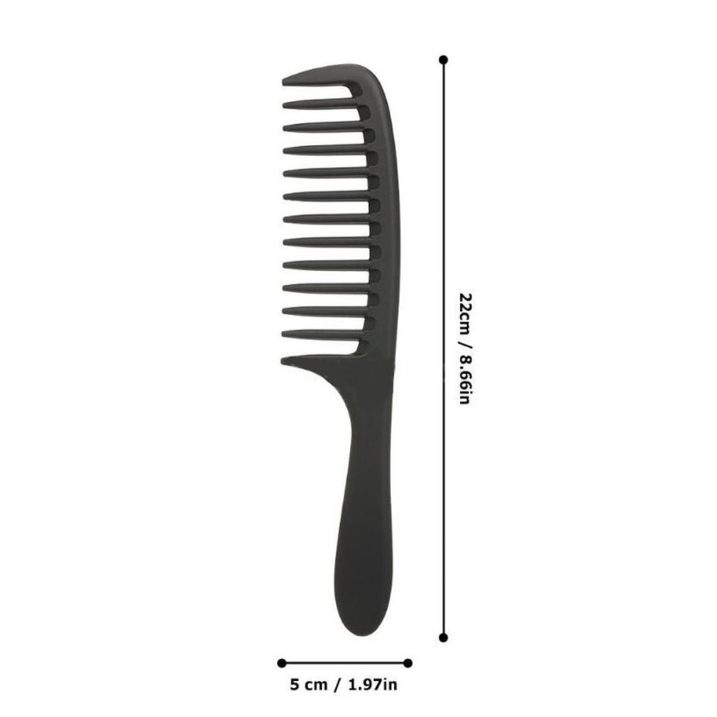 Wide-Tooth Comb Plastic Pear Flower Head Large-Tooth Wide-Tooth Hairdressing Curly Hair Comb Anti-Static Hair Comb