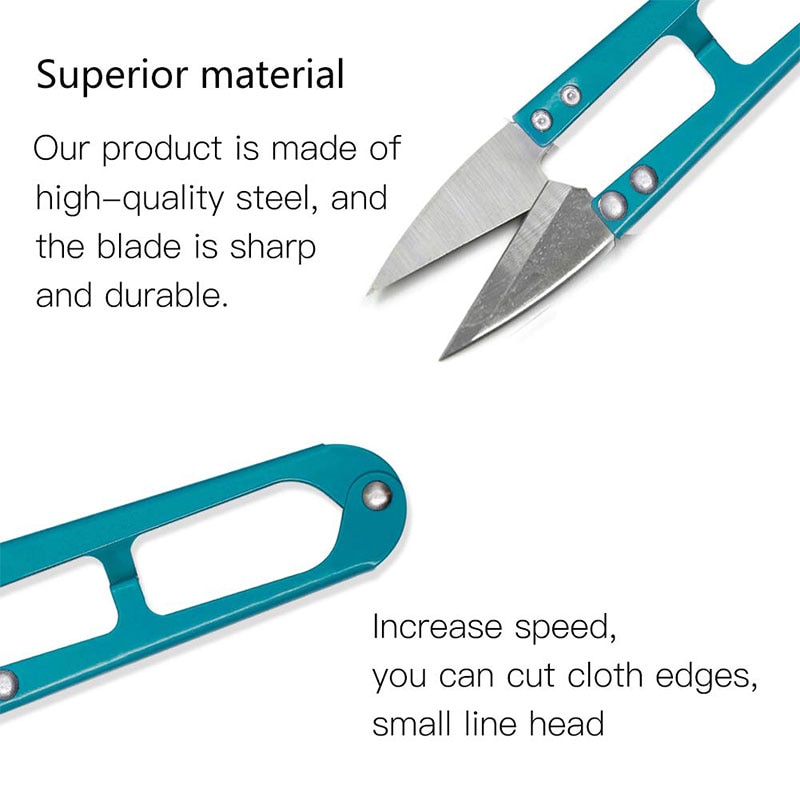 Lmdz tesoura de costura tosquiadora 1 peça em u, mini tesoura para aparar e bordar fios de pesca com contas para fios