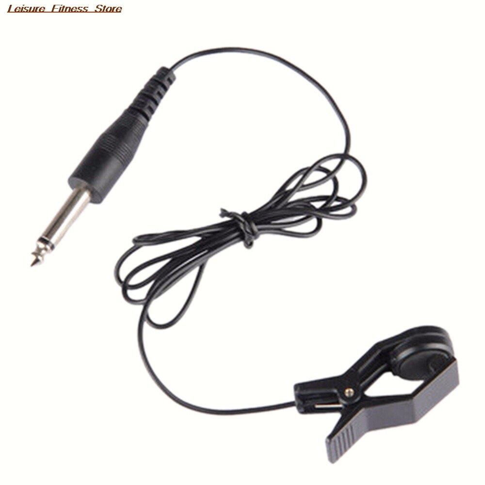 IRIN Universal Acoustic Piezo Guitar Vibration Sensor Tuning Clip Line Wire Pickup With 90cm Cable Black