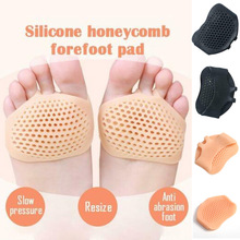 Unisex Siliconen Onzichtbare Hollow Voorvoet Pad Herbruikbare Foot Pain Relief Pads Ademend Licht Voeten Kussen