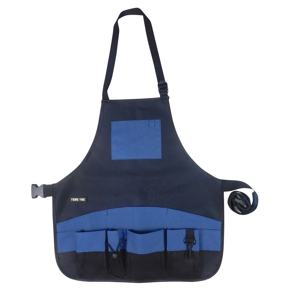 Schoonheidssalon Kappers Schort Waterdicht Werken Kleding Multi-Gebruik Voor Lagre Zakken Beschermende Huishouden Keuken Overgooier: Blue 55x53CM