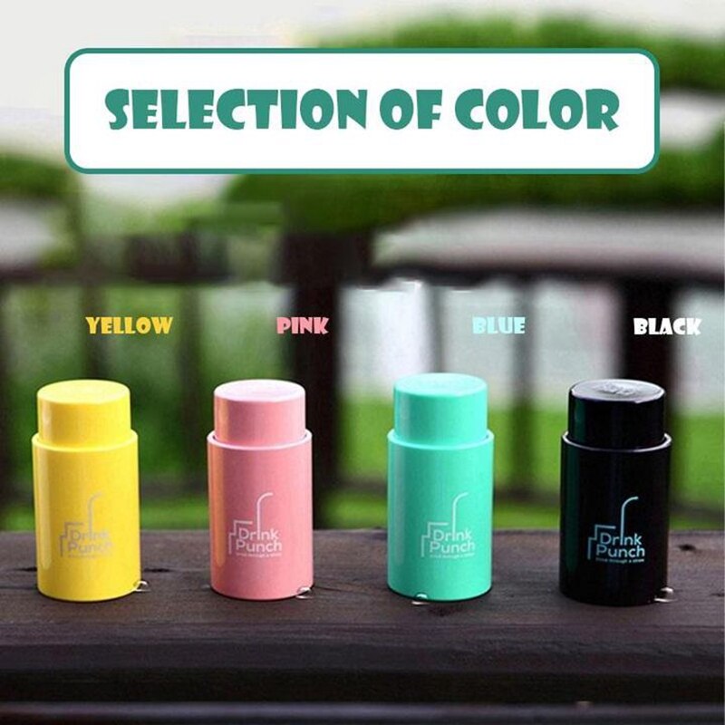 Drinks Puncher Bottle Opener Bottle Cap Punch Multi-use Beverage Bottle Drill Hole Tool Plastic Cover Punch 4 Colors