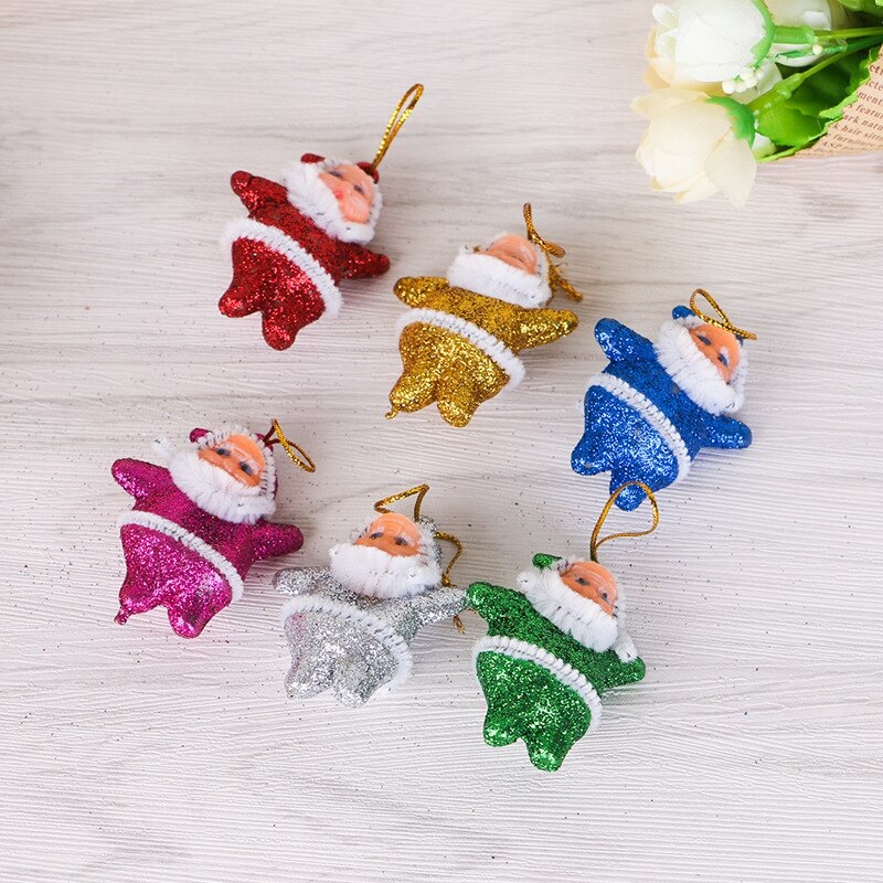 12 stks/set van Kerstboom Ornamenten Kerst Kleine Oude Man Hanger Xmas Tree Decoratie Accessoires Xtmas Opknoping Ornamenten