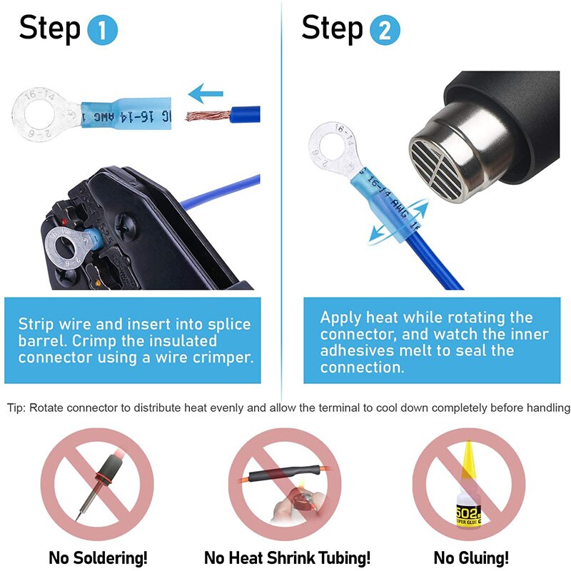 500/250Stck Draht Stecker Schrumpf Spaten Anschlüsse Kugel Anschlüsse Wasserdicht Lot Draht Anschlüsse Elektrische Endgeräte