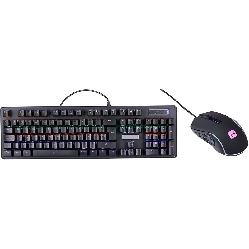 NK Onyx Gaming Pack V2 - Teclado Mecánico RGB Gamers PC + Ratón Gaming Programable (6400 DPI - 5 Botones) Anti-Ghosting, PC/MAC