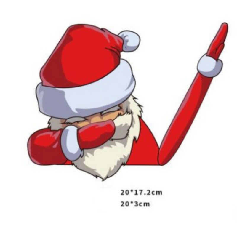 Samochód tylna wycieraczka boże narodzenie santa Claus macha ramię naklejki na wycieraczki naklejki samochodowe stylizacji dekoracyjne naklejki wycieraczki samochodowe naklejki na ścianie domu