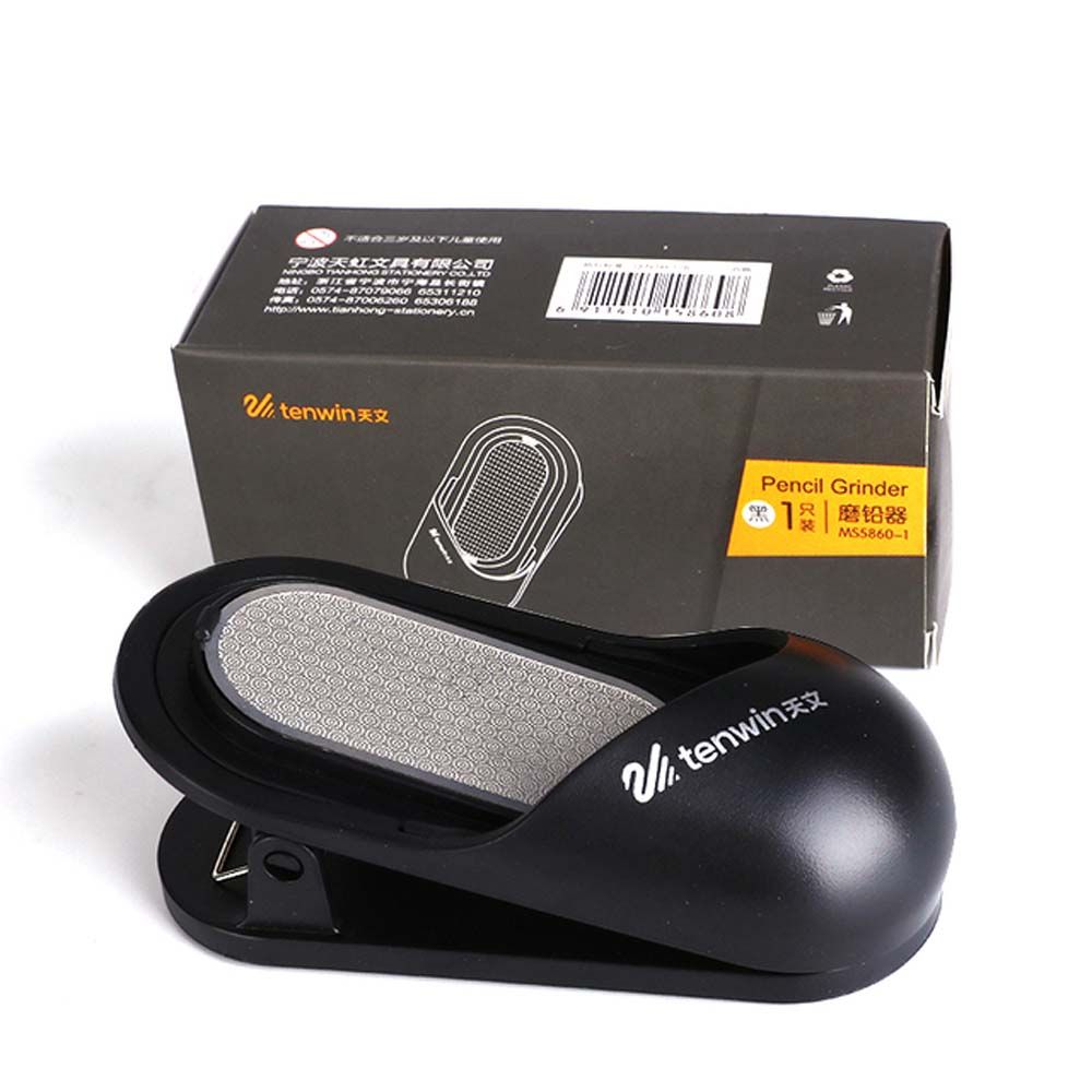 Sketch Pencil Pencil Polishing Pencil Sharpening Pencil Grinder Pencil Lead Grinder Painting Spring Clip Folder Holder: black