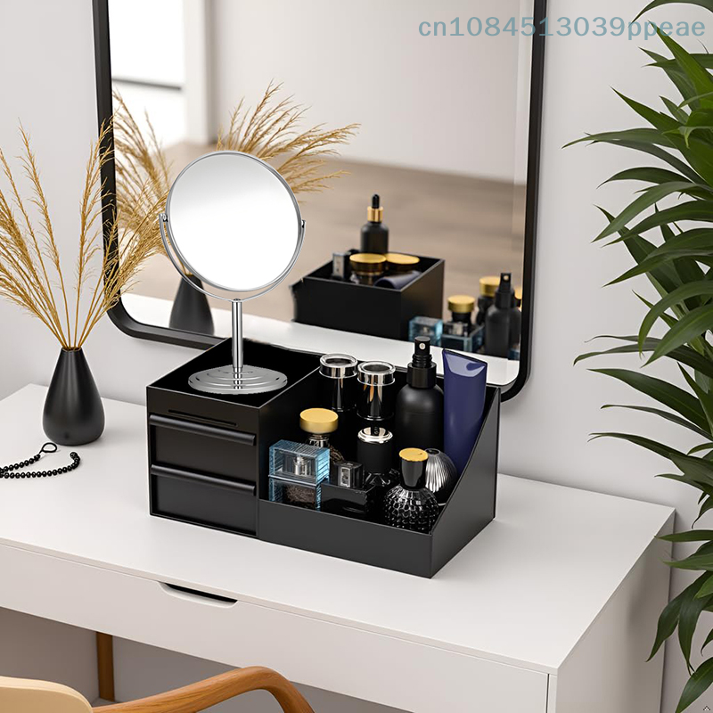 Organizer na perfumy dla mężczyzn do komody, stojak na perfumy, blat łazienkowy z szufladami, przezroczysty organizer na olejki zapachowe