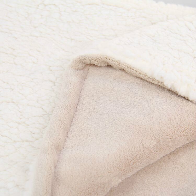 Manta de travamento elástica para bebês, manta de fio de veludo coral e lã de corvino com camada dupla composta para mãe de bebê multifuncional