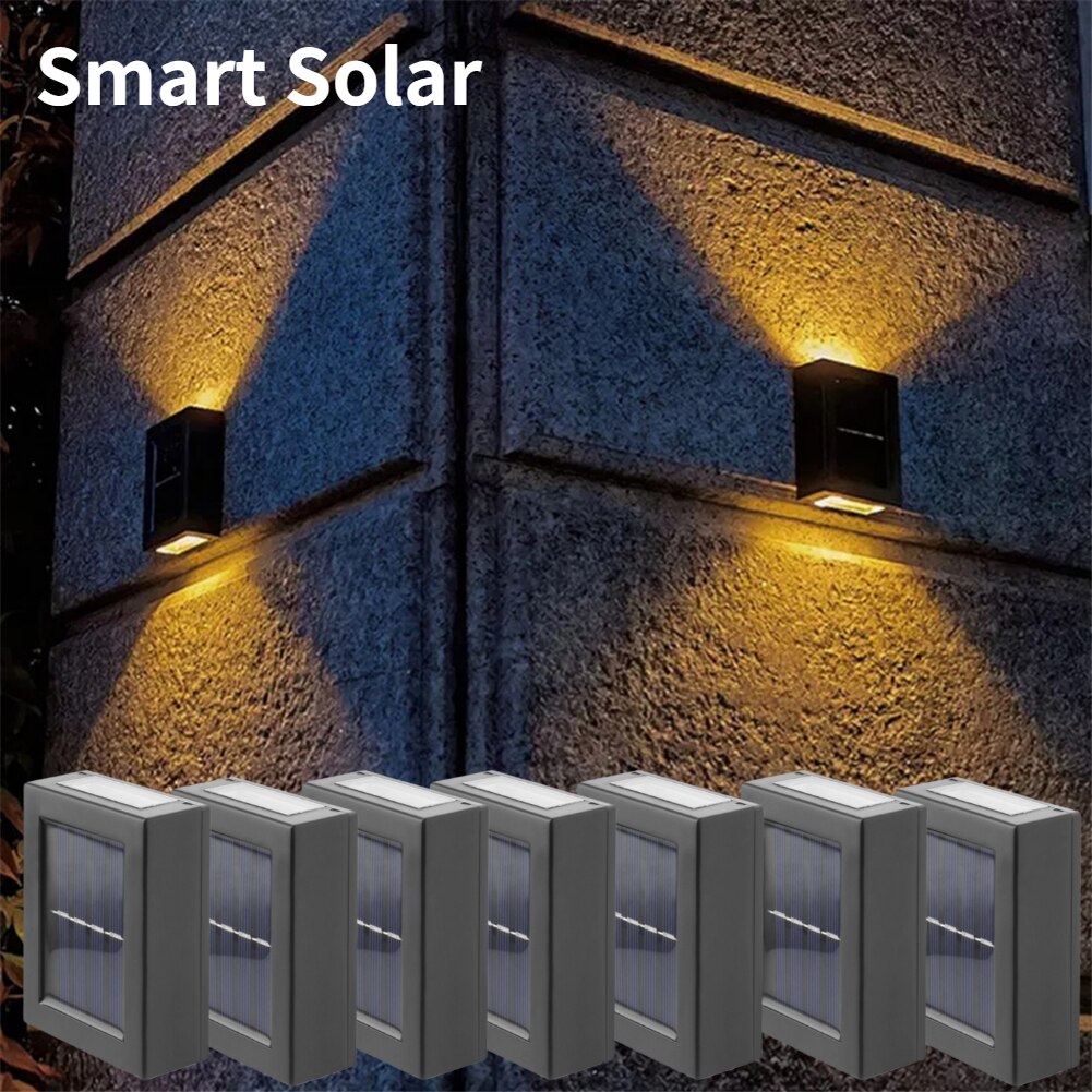 Smart Solar Led Outdoor Light Waterdicht Tuin Decor Lampen Voor Balkon Binnenplaats Straat Muur Licht Tuin Outdoor Solar Lamp
