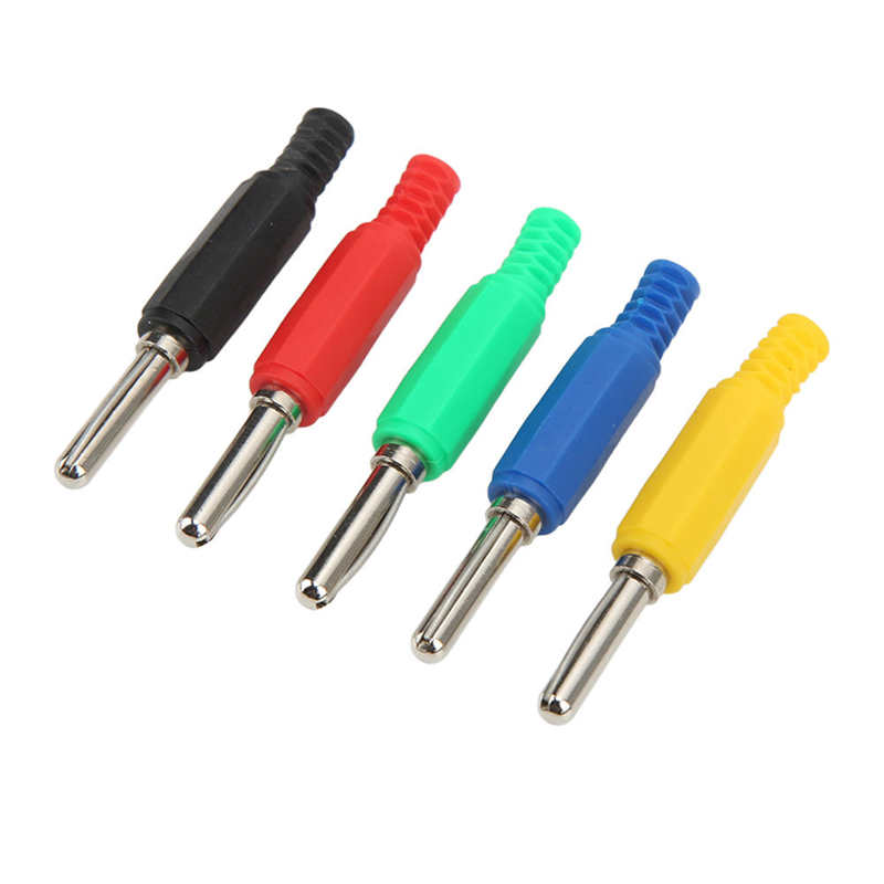 Banana Plug Connector Spring Rod Banana Plug Open for Probe Test Leads