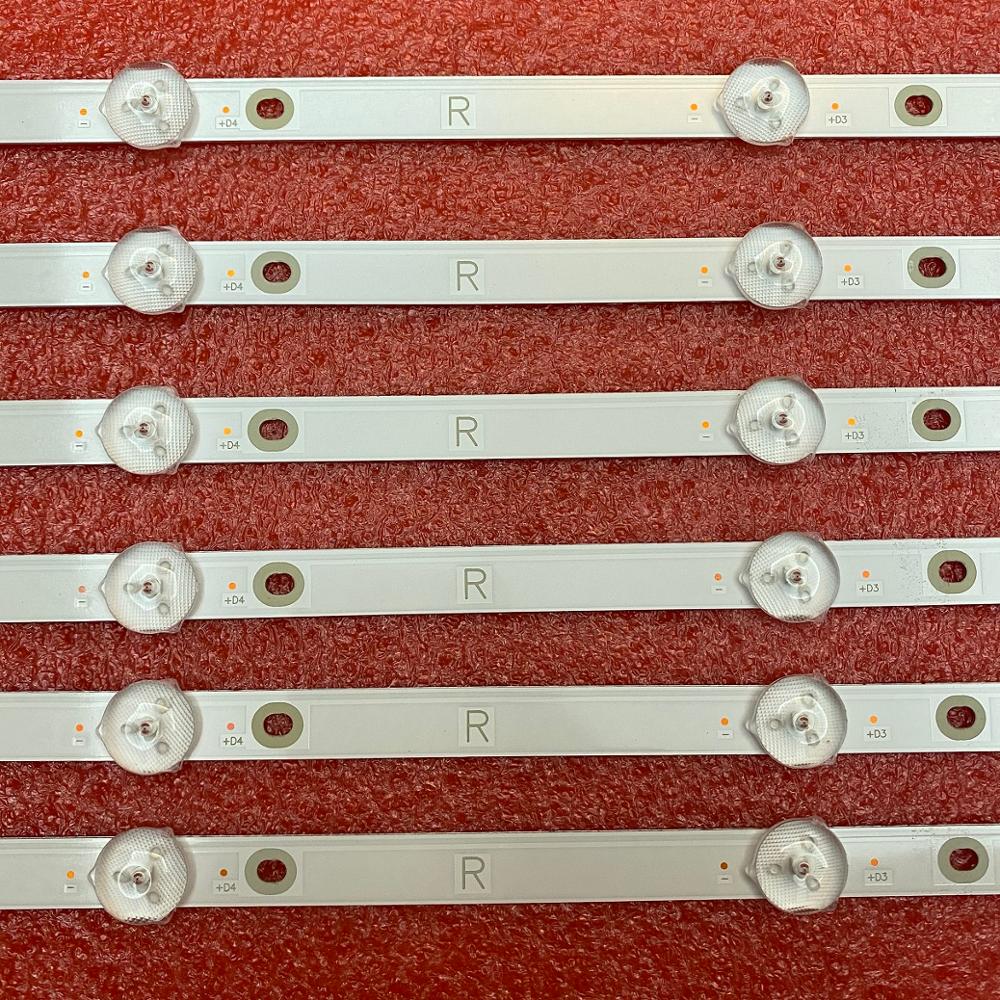 12 stk/sett led bakgrunnsbelysningslist for 55 pus 6503/12 55 pus 6412 55 pus 7503 55 pus 6162 55 pus 6262 55 pus 6753 55 pus 7303 55 pus 6703 tpt 550 u 1