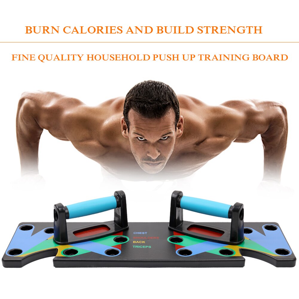9 in 1 push up rack board system omfattende fitness træning træning pushup stande komplet træning gym træning mænd