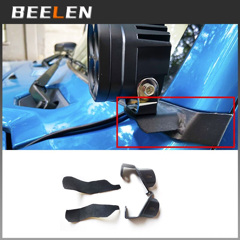 Spotlight bracket A-Pillar Work Light Mounting Bracket Driving Light Front Cowl For Suzuki Jimny JB64 JB74W Accessory