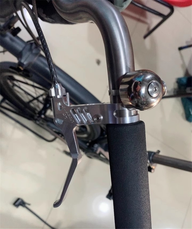 Hopfällbar cykelbromsspak aluminiumlegering cnc ihålig v-broms c-bromsok bromsspakar för bromptoncykel