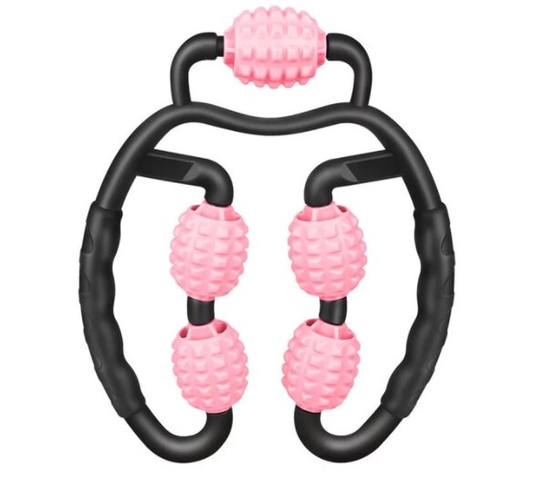Ring clip been verstelbare 5 wiel foam roller foam as dunne been voor ontspanning arm been nek spierweefsel fitness workout: 1