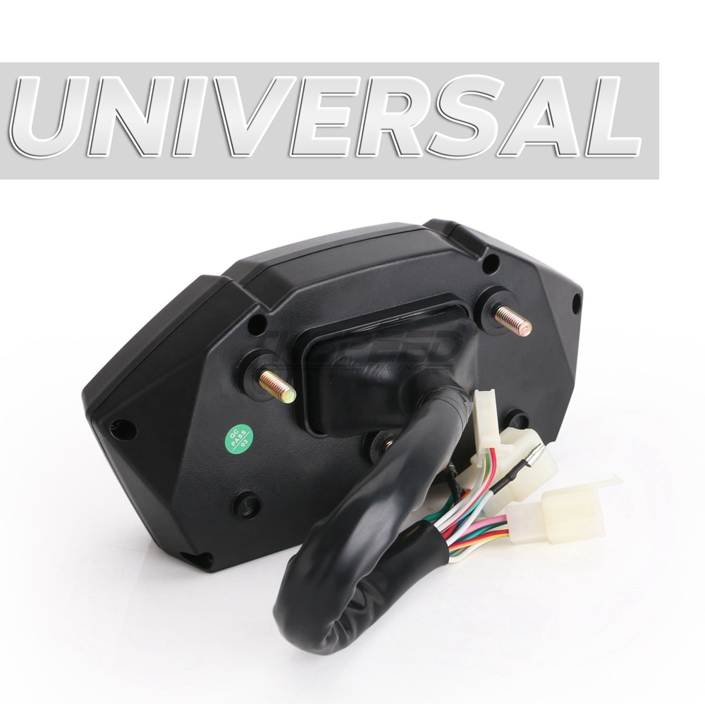 For 2,4 cylinder LCD Motorcycle Racing Street Bike Speedometer Odometer RPM Speed Fuel Gauge 13000RPM DIY Speedometer