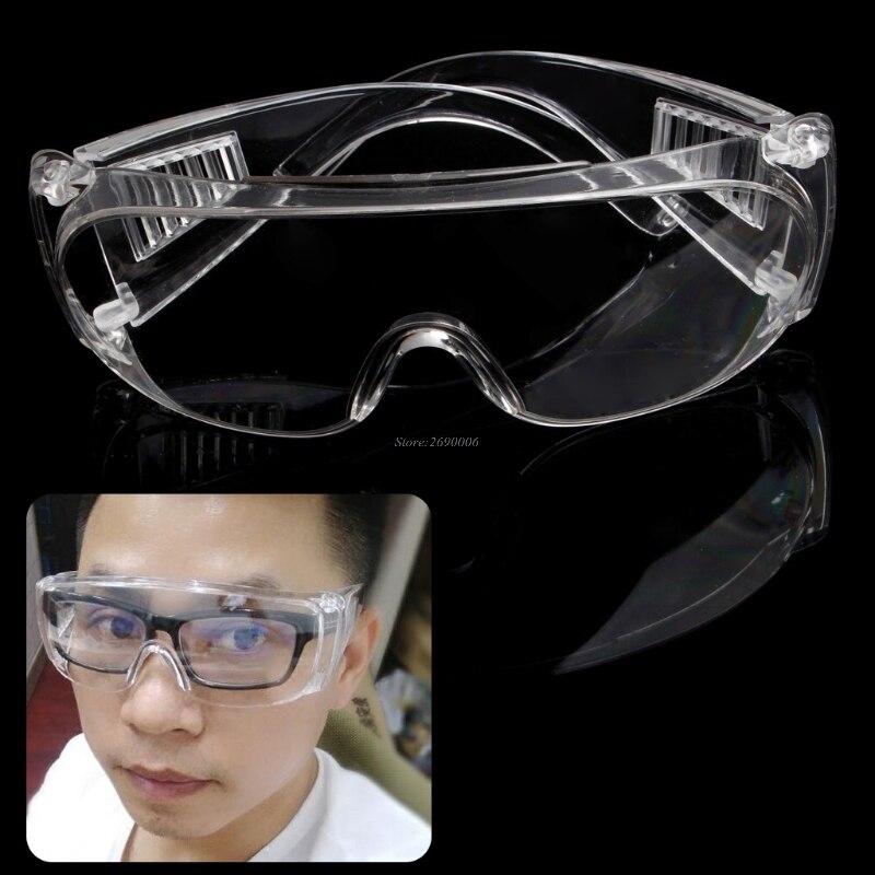 Clear Vented Safety Goggles Eye Protection Protective Lab Anti Fog Glasses