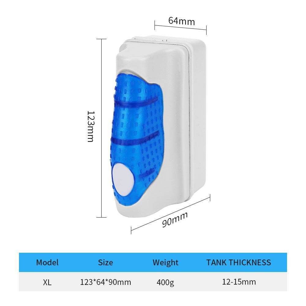 Aquarium Magnetische Borstel Aquarium Glas Schoonmaken Schorsing Dubbelzijdige Reiniging Magnetische Borstel Aquarium Accessoires: Size-4