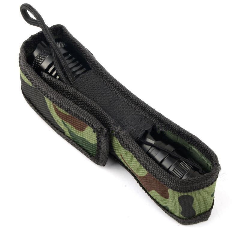 1pcs C8 18cm Camouflage Holster Pouch Bag Case for LED Torch Flashlight