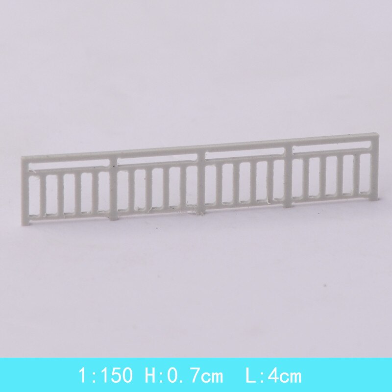 10pcs/lot Architecture Scale Model Mini DIY Building Outdoor Garden ABS Plastic Material Modern Style Garden Fence: 10pcs 150scale