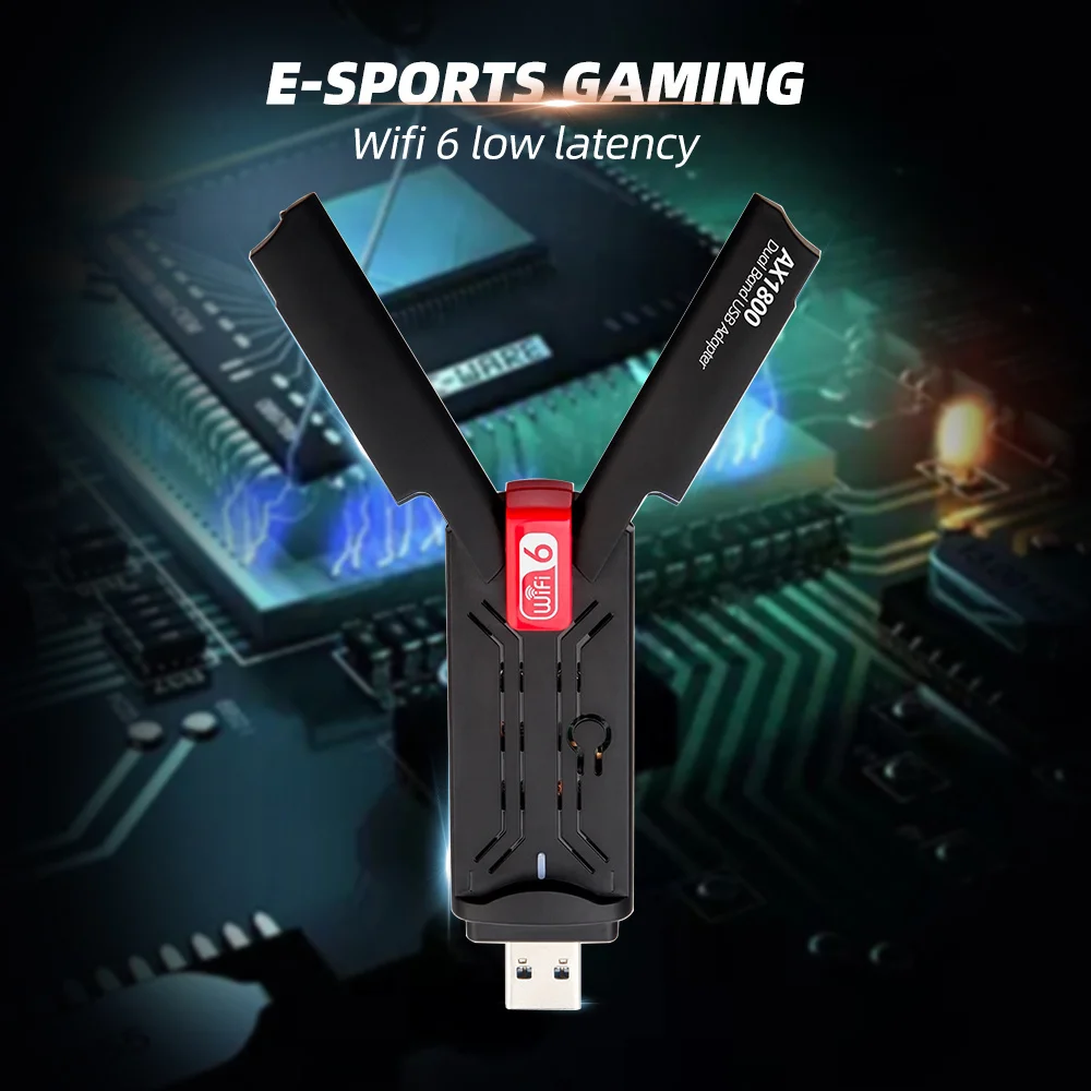 1800Mbps Wi-fi adapter USB 802.11AX 2.4G/5GHz USB 3.0 Wireless wifi antenna Network Card Support For Windows wifi for laptop