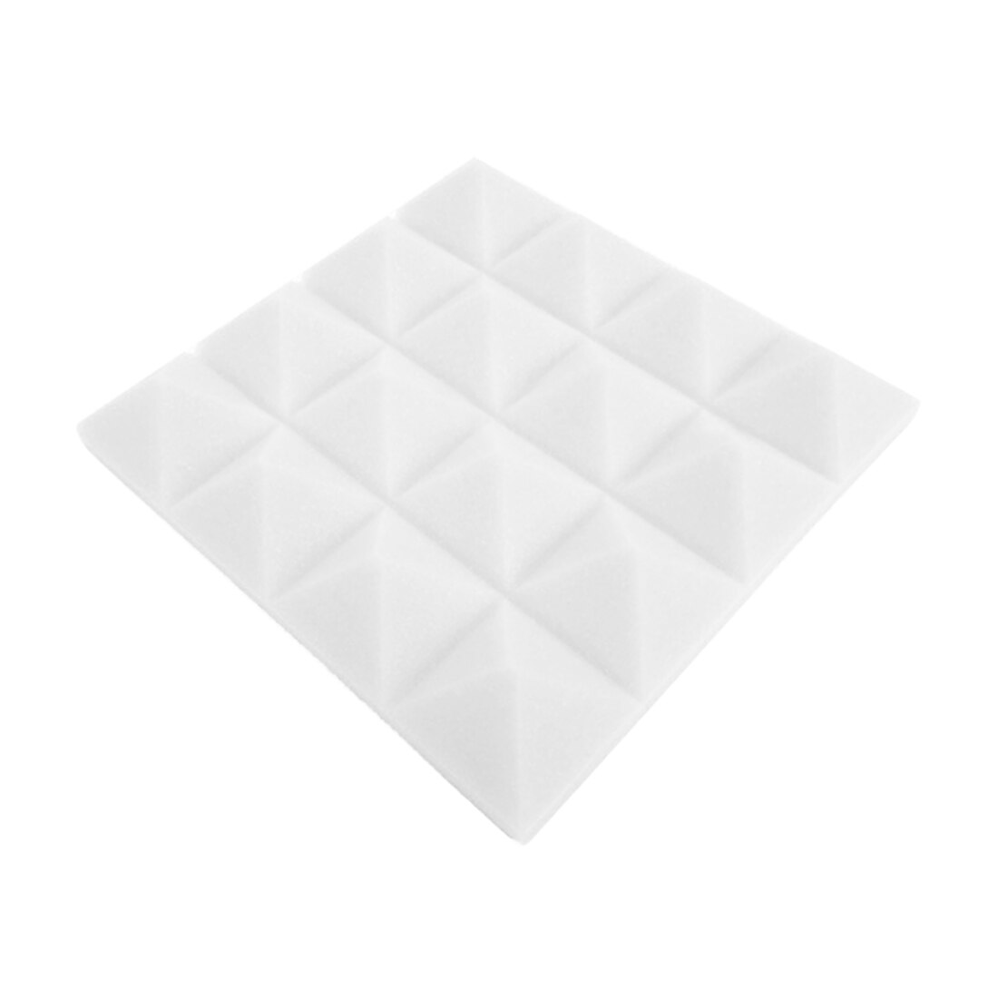 25x25CM Soundproofing Acoustic Studio Absorbing Wedge Foam Tiles Wall Panels Suitable For Sound Studio Acoustic Foam Panel: white