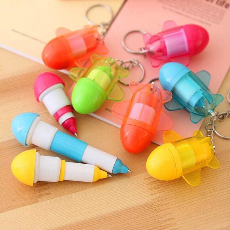 30 pièces rétractable avion stylo à bille porte-clés bureau école prix papeterie stylos anniversaire jouet fête faveur promotionnel